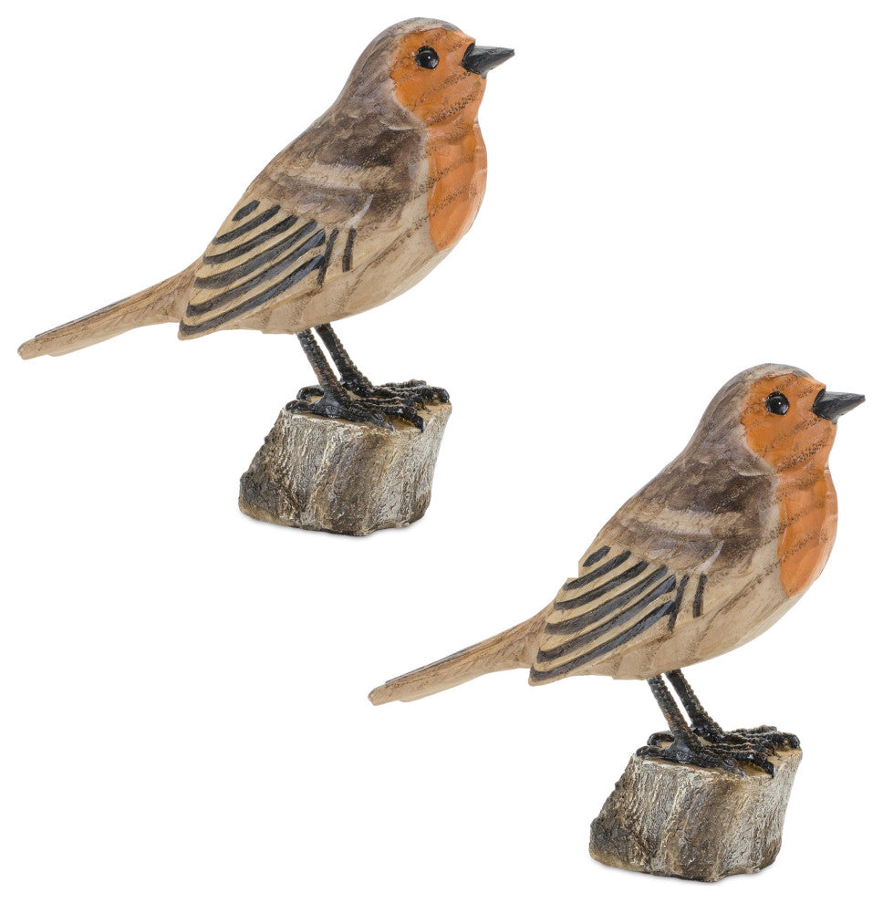 Bird on Stump, 2-Piece Set
