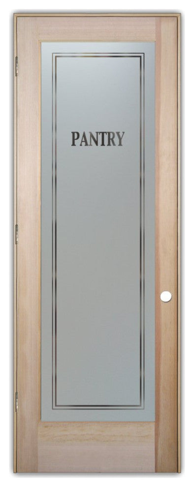 Pantry Door - Classic - Douglas Fir (stain grade) - 28" x 96" - Knob on...