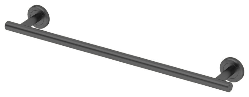 Latitude II Towel Bar, Matte Black, 18", Single