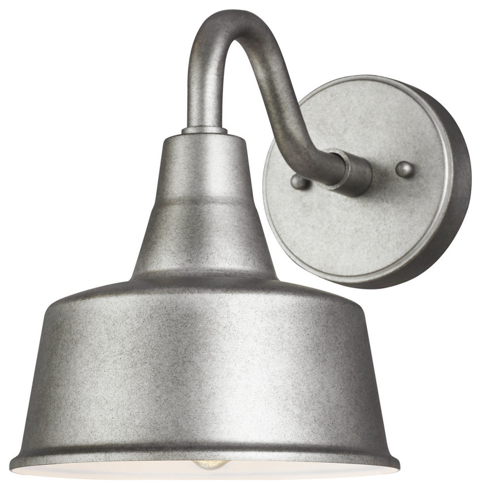 Barn Light 1-Light Outdoor Wall Lantern, Weathered Pewter