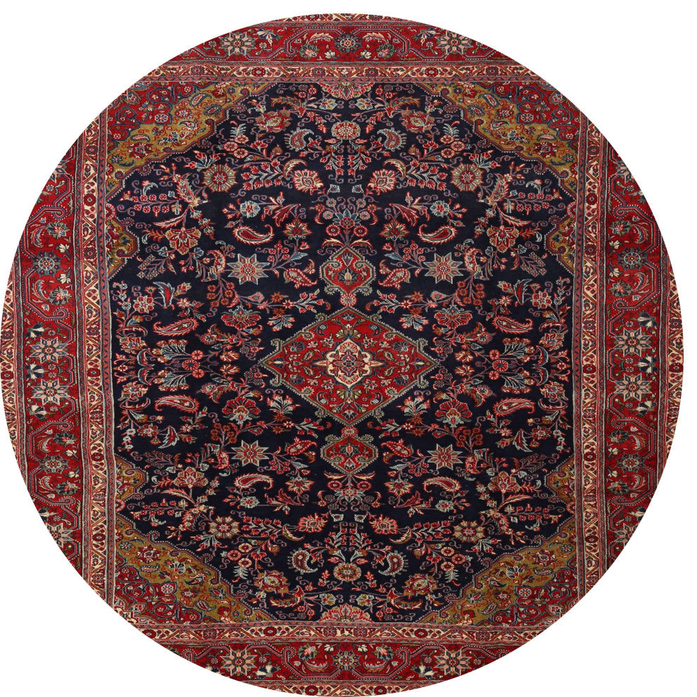 Ahgly Company Indoor Round Traditional Area Rugs, 3' Round