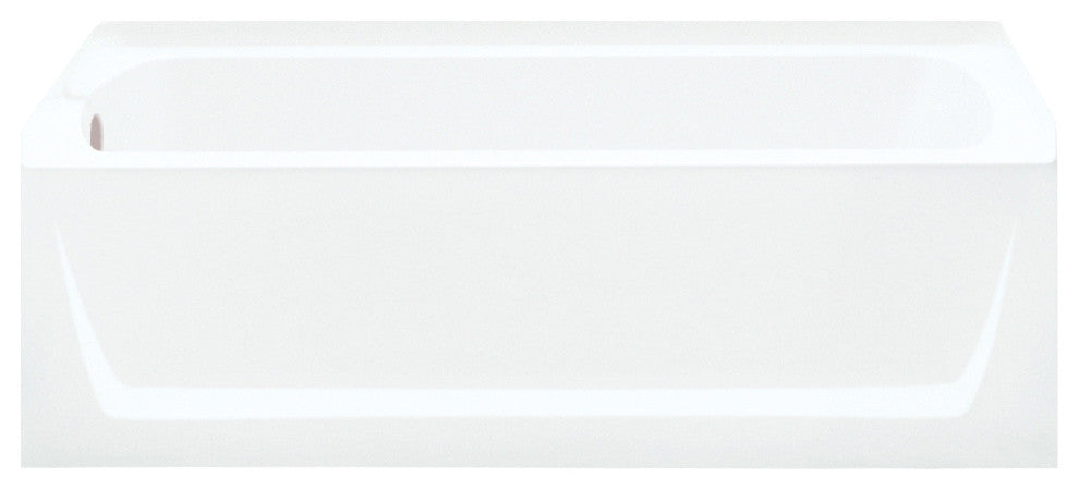 Sterling Ensemble Left-Hand Drain Bathtub Shower Kit 72"x40"x48", White