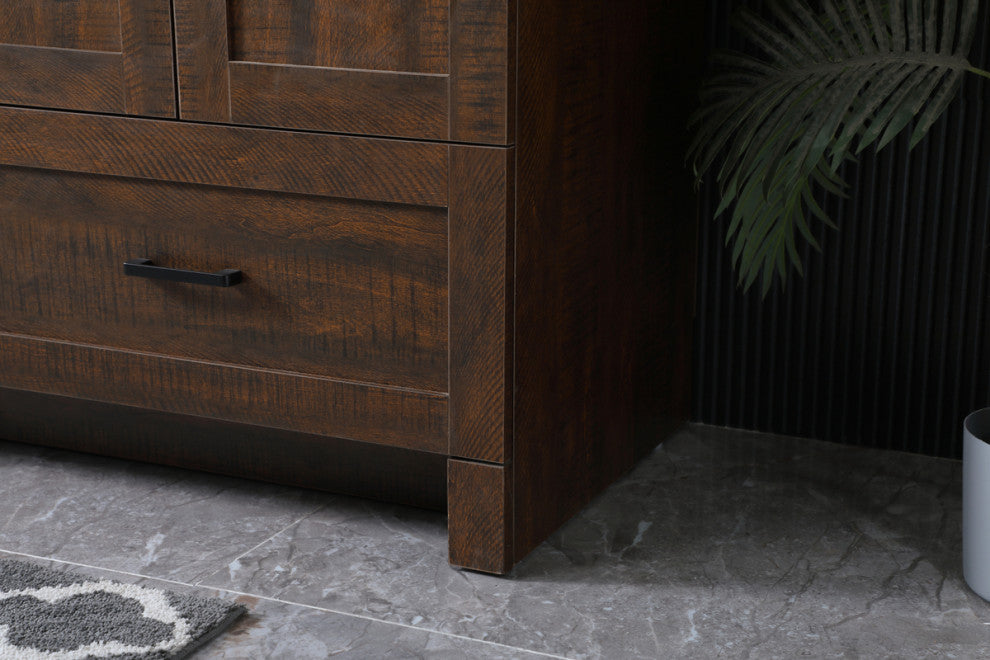 60" Double Bathroom Vanity, Expresso, 60