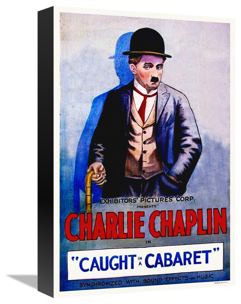 Charlie Chaplin, Caught In A Cabaret, 1914, 11x16