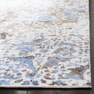 Safavieh Expression Collection EXP478 Rug, Ivory/Blue, 8'x10'
