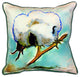 Pair of Betsy Drake Cotton ball Large Indoor/Outdoor Pillows 18x18