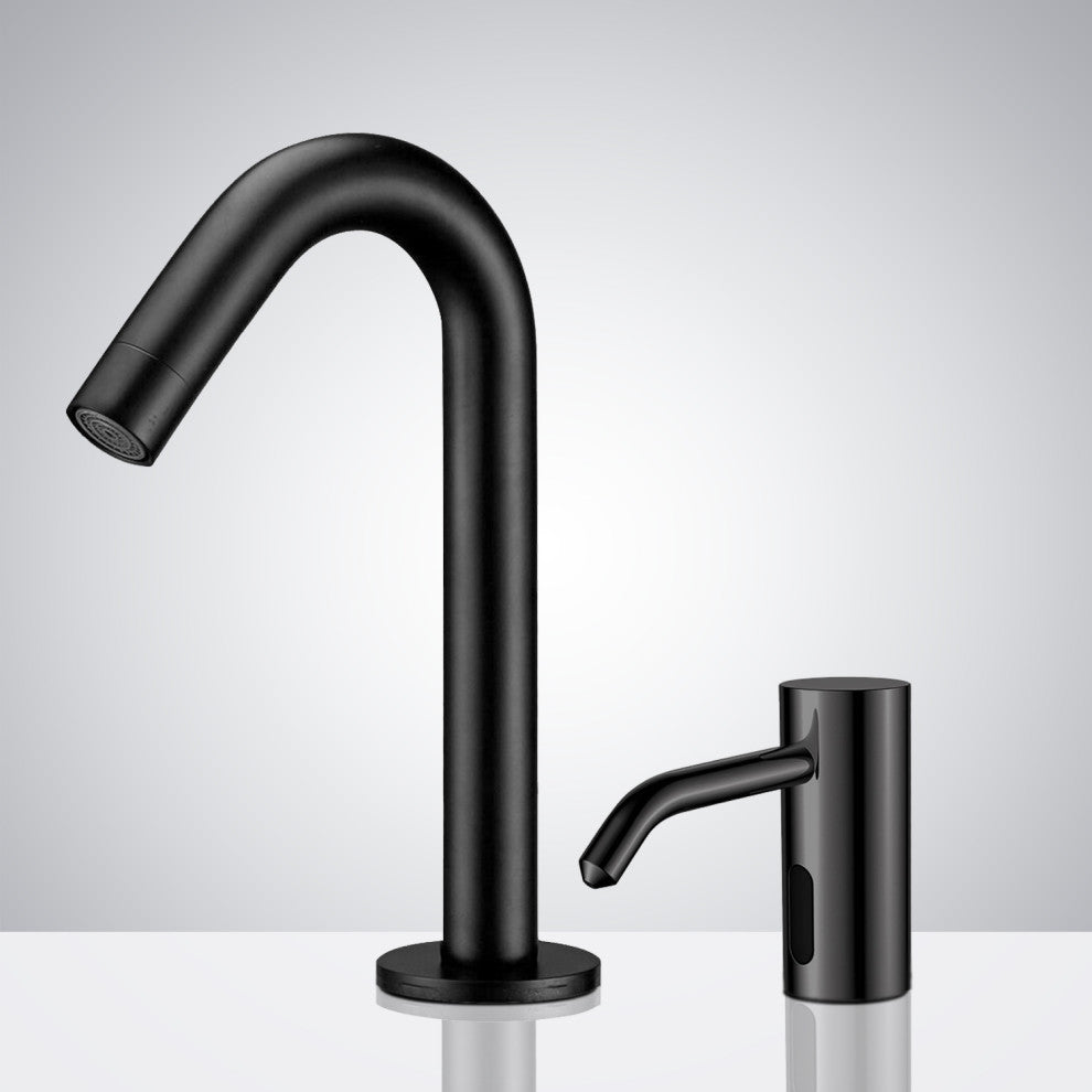 Fontana Marsala Dark Oil Rubbed Finish Motion Sensor Faucet and Automatic Soap