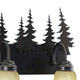 Bryce Bronze Rustic Bathroom Wall Fixture, Tree, 2-Light