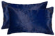 HomeRoots 12" x 20" x 5" Navy, Cowhide Pillow 2-Pack