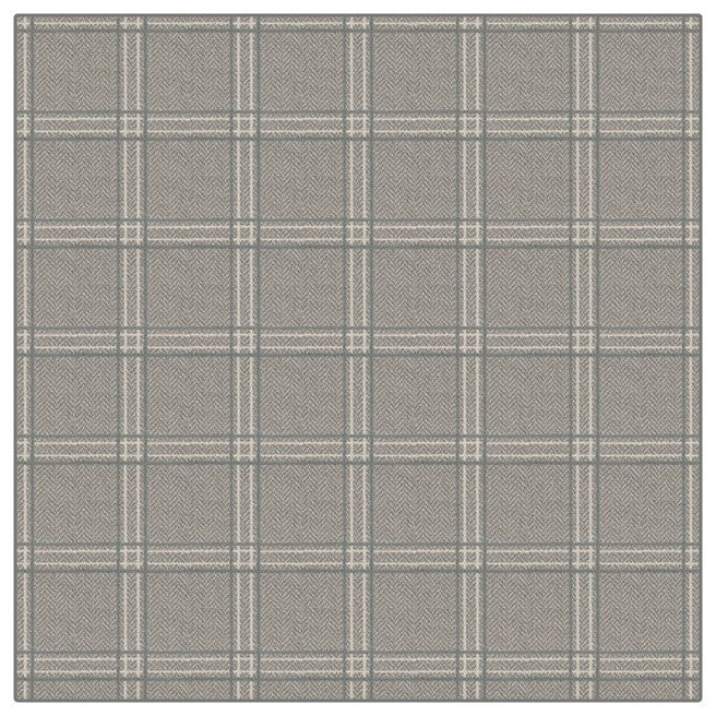 Quartz Herrington Plaid Area Rug Milliken Tactesse Nylon, SQ 10'x10'