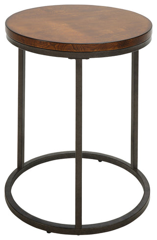 Jamie Accent Table, Chestnut/Black