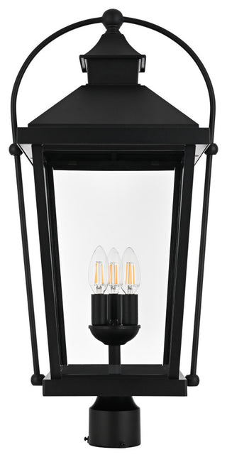Home Living 27" Outdoor Post light, Black