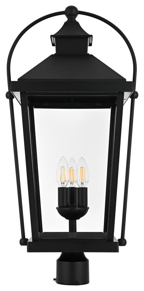 Home Living 27" Outdoor Post light, Black