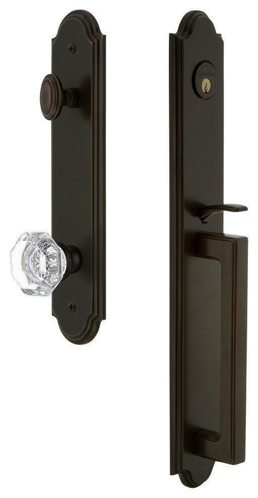 Arc 1-Piece Dummy Handleset, D Grip and Chambord Knob, Timeless Bronze, 848512