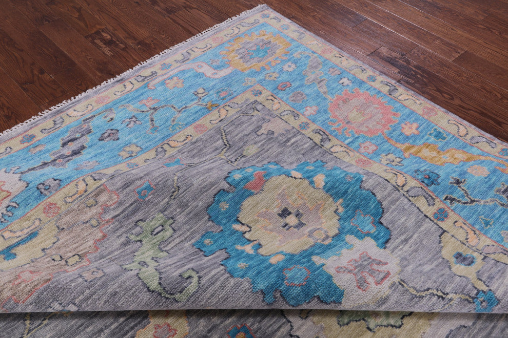 10' 5" X 13' 10" Turkish Oushak Handmade Wool Rug - Q14935