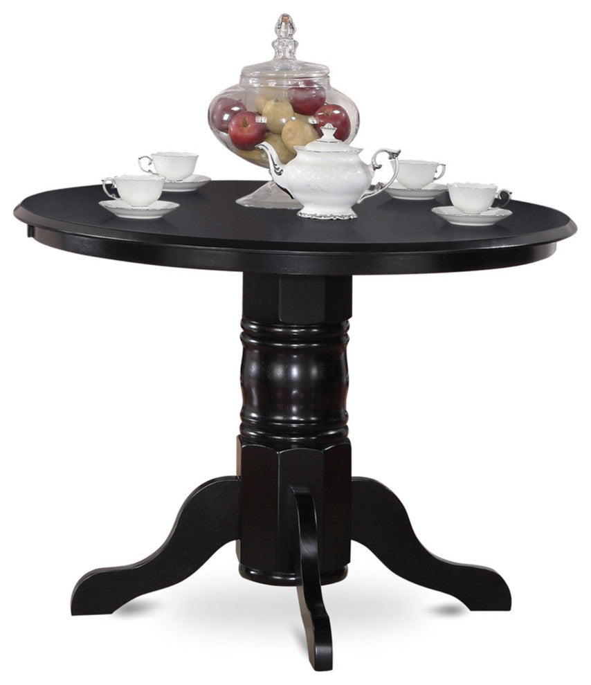 Shni5-Blk-C 5-Piece Dining Room Set Dinette Table And 4 Dining Chairs