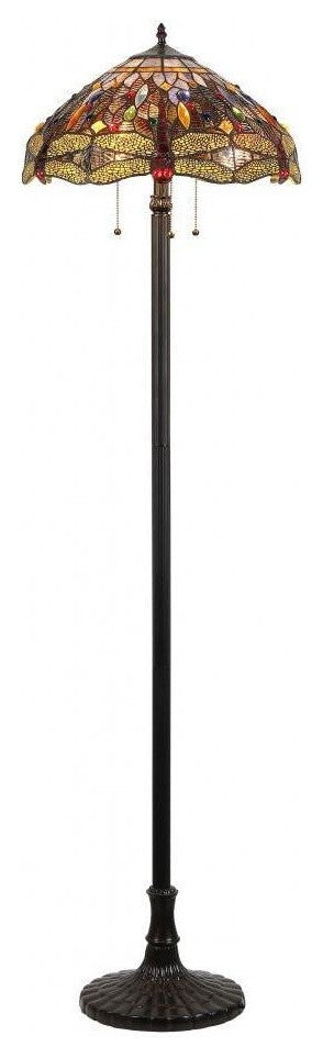 Dragan 3-Light Dragonfly Floor Lamp