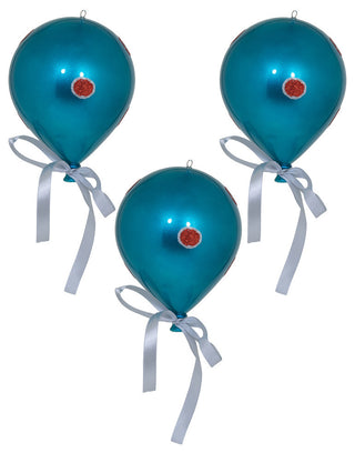 Balloon Ornament Candy Ornament , Turquoise, 7.5"