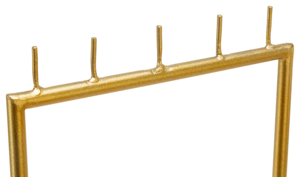 18" White and Gold Jewelry Display Stand