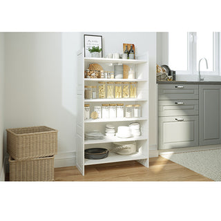 Solid Wood 3-Tier Storage Rack, White