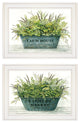 "Farm Market Bouquet" 2-Piece Vignette by Cindy Jacobs, White Frame