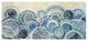 "Variation Blue" Digital Paper Print by Silvia Vassileva, 46"x21"