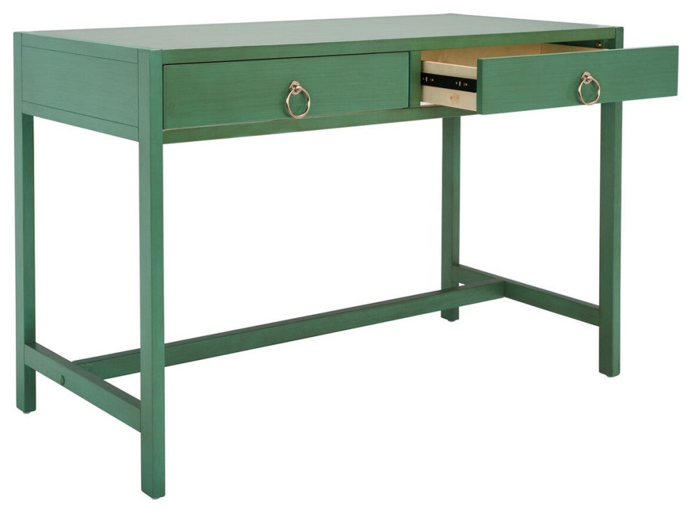Safavieh Esther 2 Drawer Desk, Turquoise