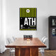 "ATH Athens Luggage Tag 2" Fine Art Print