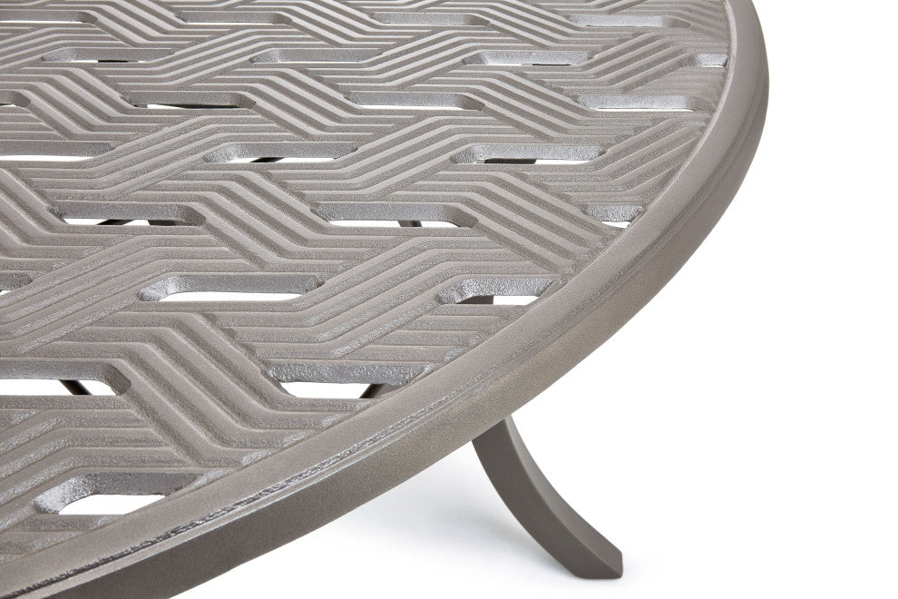 Merge 60" Round Dining Table, Weathered Teak