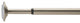 Coretto Tension Rod, Nickel, 36-54"