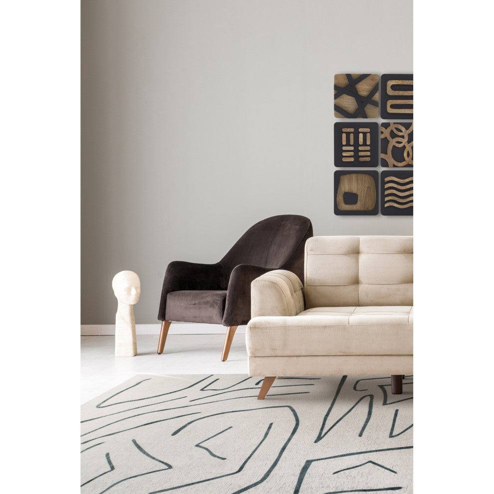 Fallon 5'25" X 7'21" Ft Power Loomed Indoor Rug