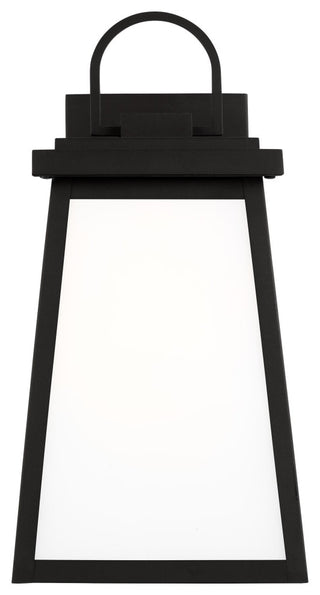 Founders Medium One Light Outdoor Wall Lantern, Black