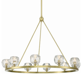 Crystorama Lighting Group ARA-10265 Aragon 10 Light 36"W LED - Soft Brass