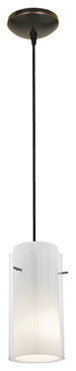 Access Lighting 28033-3C/CLOP Glass n Glass Cylinder 1 Light LED - Oil Rubbed