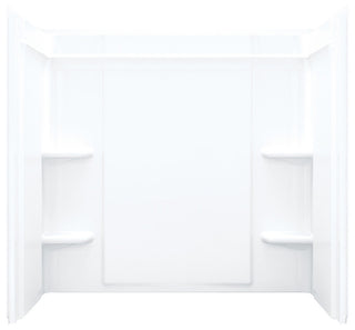 Sterling Ensemble Left-Hand Drain Bathtub Shower Kit 72"x40"x48", White