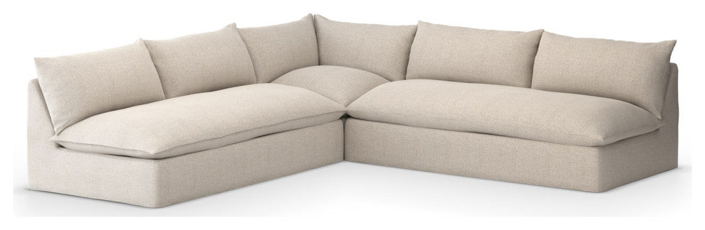Grant Outdoor 3 Pc Sectional-Faye Sand