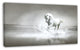 White Horse Running in Water, Animal Canvas Art Print, 32"x16"
