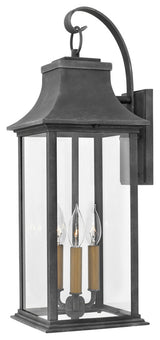 Hinkley Lighting 2935ir 3 Light 24-1/2" Tall Heritage Outdoor - Aged Zinc