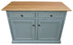 Eagle Furniture Coastal 51" Kitchen Island with Flip Top, Interesting Aqua