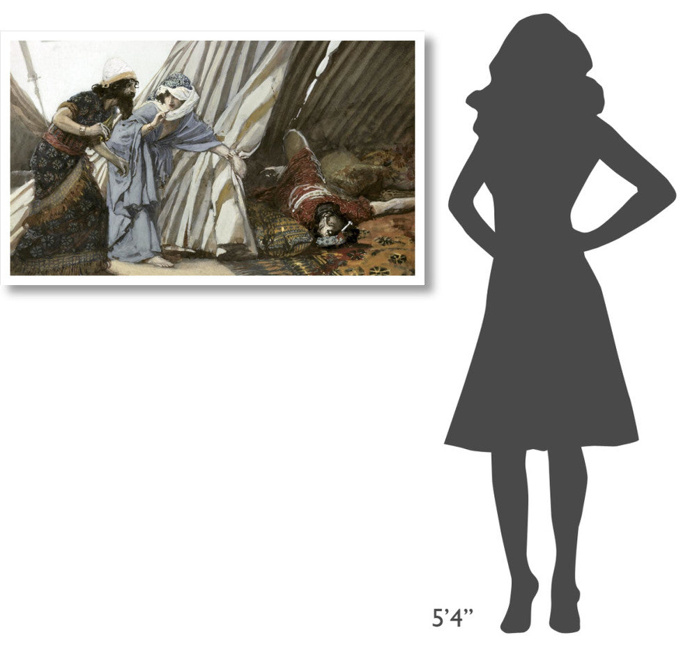 "Jael Shows To Barak, Sisera Lying Dead" Paper Print by James Tissot, 46"x28"