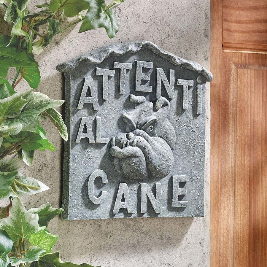 Beware of Dog/Attenti Al Cane Plaque