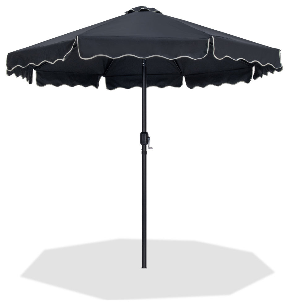 Amalfi Patio Umbrella, Black, No Base