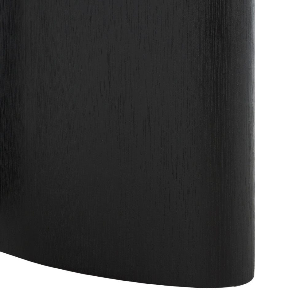 Safavieh Couture Barnard Round Wood Coffee Table, Black