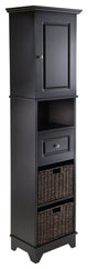 Wyatt Tall Cabinet With 2 Husk Baskets