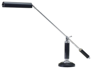 Counter Balance LED Piano Lamp, Black and Chrome