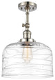 INNOVATIONS 201F-PN-G713-L-LED 1-Light Semi-Flush Mount Polished Nickel