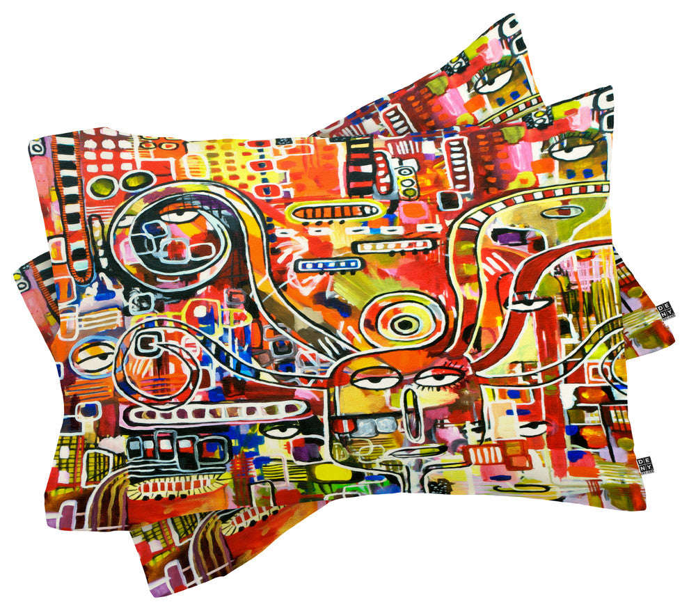 Deny Designs Robin Faye Gates It Came From Detroit Pillow Shams, King