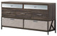 1PerfectChoice AdriannaMirrored Dresser, Walnut, Dresser