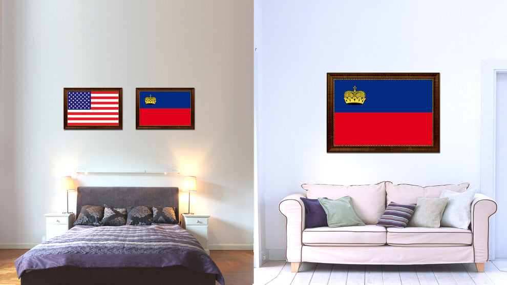 Liechtenstein Country Flag Canvas Print, 15"x21"