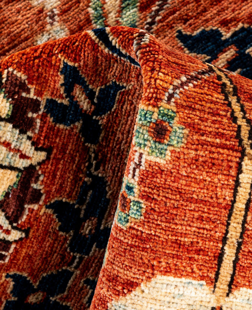 Serapi One-of-a-Kind Hand-Knotted Area Rug Red, 3'1" x 4'11"